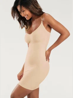 LASCANA Lingerie Gainante|Robes<Robe modelante avec bretelles transparentes