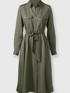 Linea Tesini Robes<Robe tissée ceinture à nouer