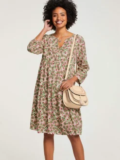 Linea Tesini Robes<Robe tissée imprimé tendance