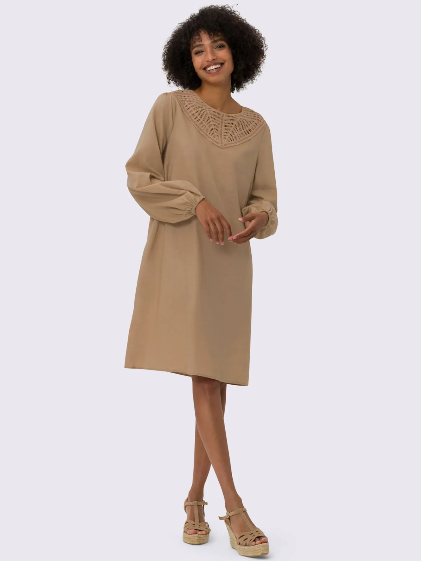 Linea Tesini Robes<Robe évasée qualité tissée