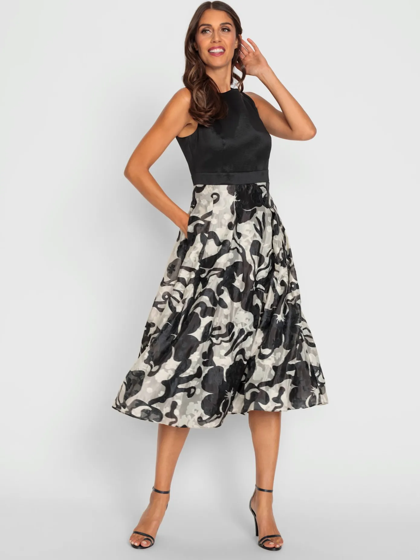 Ashley Brooke Robes<Robe évasée qualité tissée