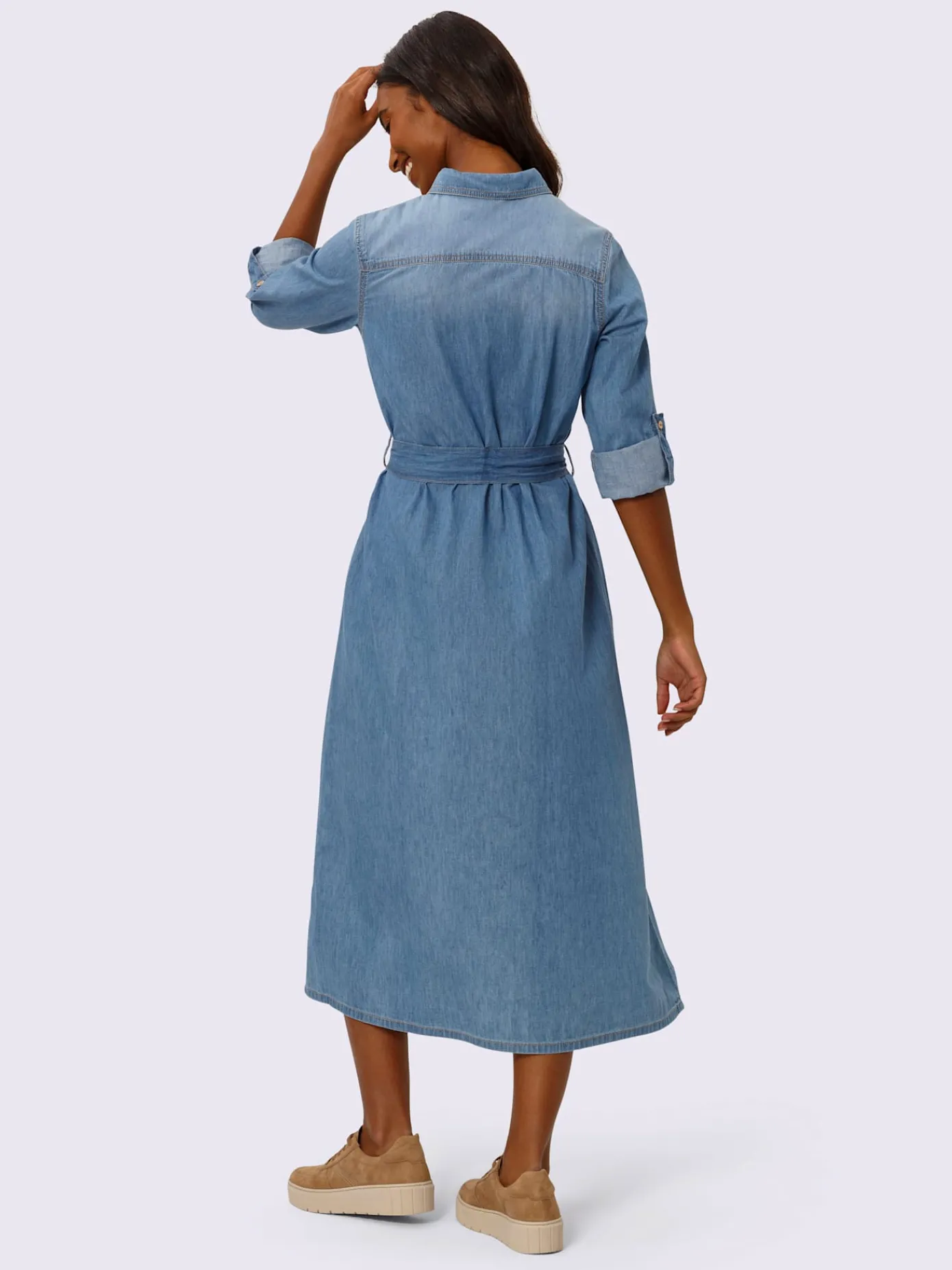 Best Connection Robes<Robe-chemisier pur coton