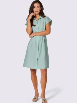 CREATION L PREMIUM Robes<Robe-chemisier qualité tissée