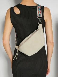 Vivance Maroquinerie<Sac banane tendance en matière douce avec petites poches intérieures et ceinture en tissu