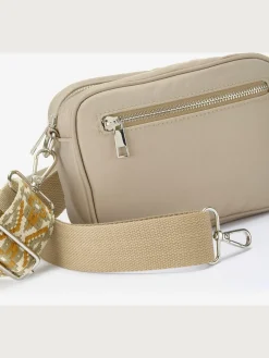 LASCANA Maroquinerie<Sac en bandoulière bandoulières interchangeables – 1 joliment brodée, 1 unie