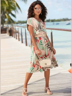 Vivance Maroquinerie<Sac en bandoulière petite poche intérieure avec glissière en imitation raphia