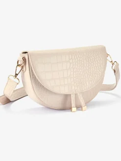 Vivance Maroquinerie<Sac en bandoulière sac à main imitation croco tendance aux détails couleur or