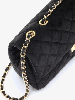 Vivance Maroquinerie<Sac en bandoulière sac à main en imitation velours tendance avec anse à chaîne réglable