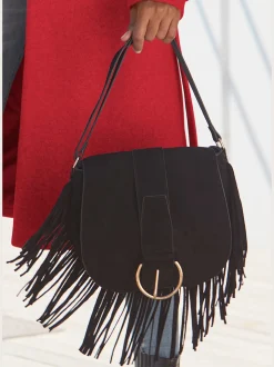 LASCANA Maroquinerie<Sac en bandoulière sac à main au look western tendance en synthétique velours