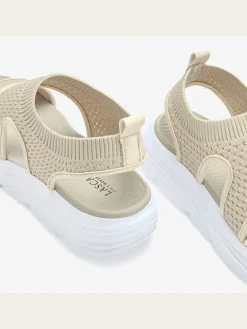 LASCANA Sandales<Sandales chaussures en textile, chaussures en tissu – légères et aérées – idéales pour l'été