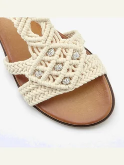 LASCANA Sandales<Sandales chaussures en textile, chaussures en tissu : textile doux et souple