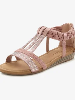 LASCANA Sandales<Sandales d'été avec petites pierres brillantes tendance
