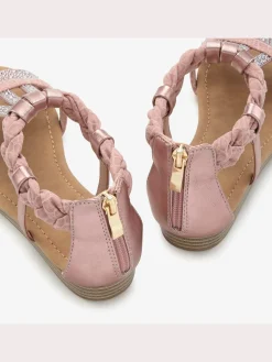 LASCANA Sandales<Sandales d'été avec petites pierres brillantes tendance