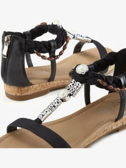 LASCANA Sandales<Sandales éléments décoratifs tendance et petit talon compensé confortable