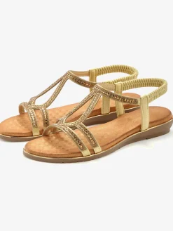 Vivance Sandales<Sandales petites pierres décoratives pour une allure sophistiquée et raffinée