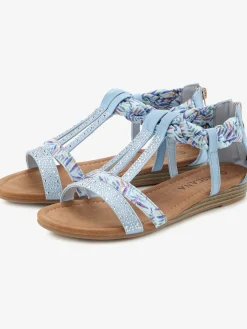 LASCANA Sandales<Sandales superbes éléments décoratifs, brides raffinées et petites pierres brillantes fantaisie brillantes