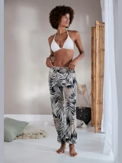 Buffalo Pantalons<Sarouel ceinture à revers froncée