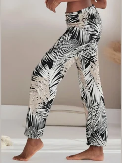 Buffalo Pantalons<Sarouel ceinture à revers froncée