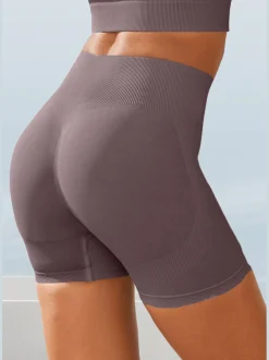 LASCANA Shorts Et Bermudas<Short technique short sans coutures avec structure côtelée et effet moulant