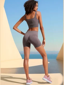 LASCANA Shorts Et Bermudas<Short technique short sans coutures avec structure côtelée et effet moulant