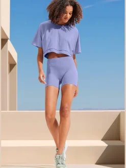LASCANA Shorts Et Bermudas<Short technique short sans coutures avec structure côtelée et effet moulant
