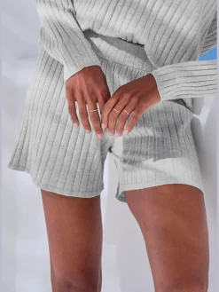 French Connection Shorts Et Bermudas|Pantalons<Shorts short en tricot côtelé