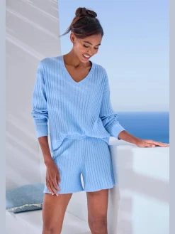 French Connection Shorts Et Bermudas|Mode De Plage<Shorts short en tricot côtelé