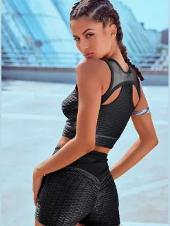 Vivance active Shorts Et Bermudas|Mode De Plage<Shorts short fonctionnel avec design nid d'abeille