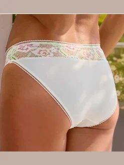 Vivance Culottes<Slip féminin avec délicate rose en satin au centre devant