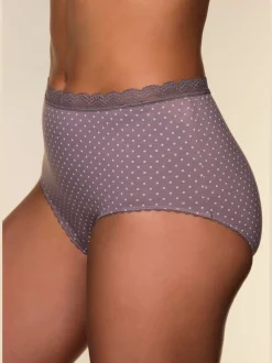 Vivance Culottes<Slips slip taille haute avec joli bord en dentelle