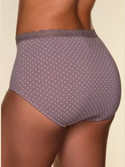 Vivance Culottes<Slips slip taille haute avec joli bord en dentelle