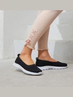 LASCANA Ballerines<Sneakers ballerines chaussures en textile, chaussures en tissu – particulièrement légères et aérées