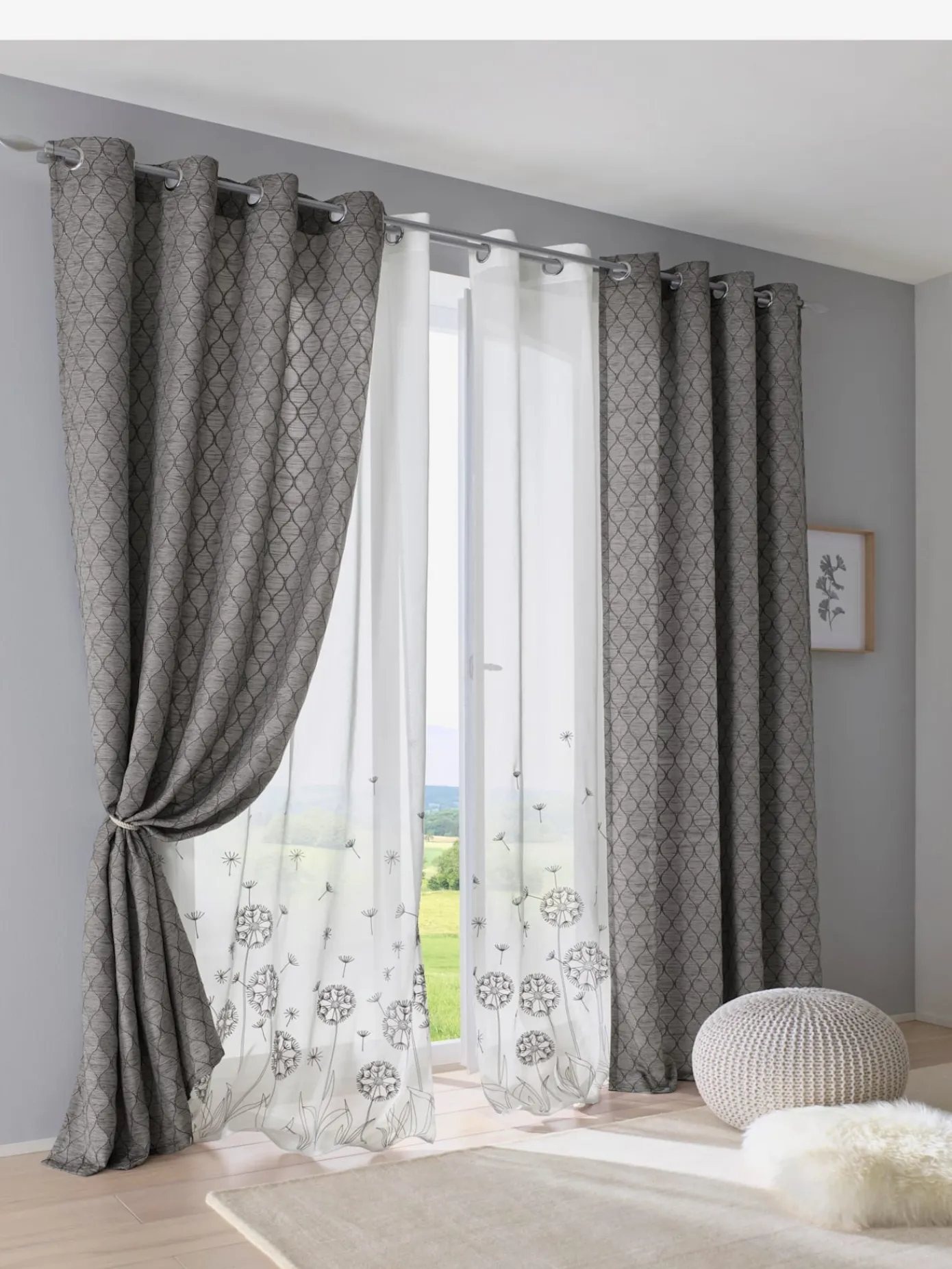 helline home Rideaux Et Stores<Store décoratif bavolet opaque