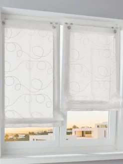 helline home Rideaux Et Stores<Store-bateau avec broderie