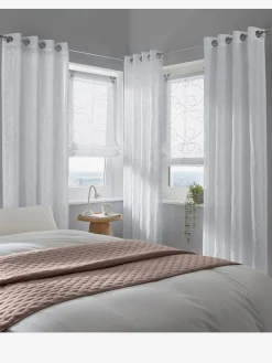 helline home Rideaux Et Stores<Store-bateau avec broderie