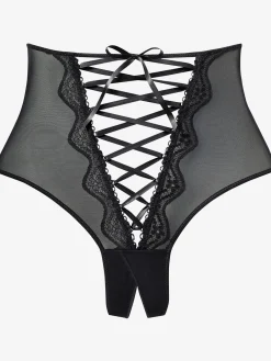 petite fleur gold Strings|Culottes<String taille haute sexy de