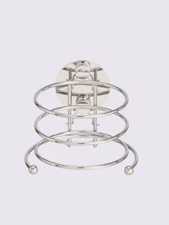 helline home Petits Rangements|Accessoires De Bain<Support pour sèche-cheveux acier chromé