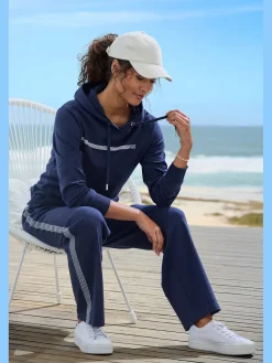 H.I.S Tenues De Détente|Pulls<Sweat à capuche avec imprimé rayé