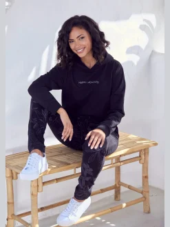 LASCANA Tenues De Détente|Pulls<Sweat à capuche confortable avec imprimé discret devant