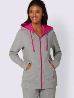 feel good Tenues De Détente<Sweat chiné détails contrastés avec capuche