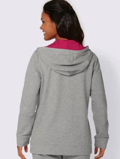 feel good Tenues De Détente<Sweat chiné détails contrastés avec capuche