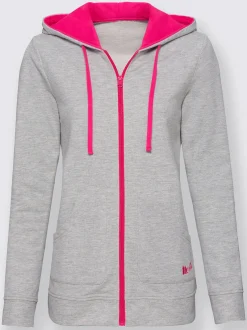 feel good Tenues De Détente<Sweat chiné détails contrastés avec capuche