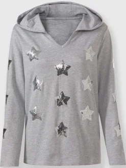 Tenues De Détente|Pulls<Sweatshirt à capuche 93% coton