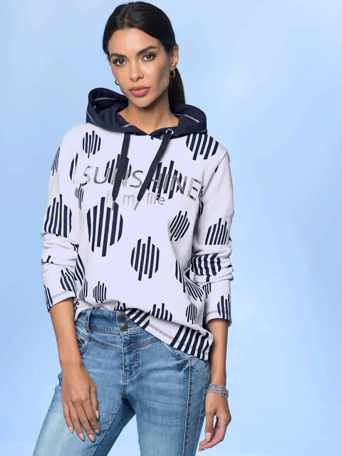 Rick Cardona Tenues De Détente|Pulls<Sweatshirt à capuche capuche à coulisse et stoppeurs