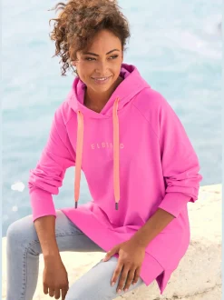 Elbsand Tenues De Détente|Pulls<Sweatshirt à capuche grande capuche doublée