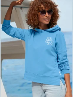 Elbsand Tenues De Détente|Pulls<Sweatshirt à capuche grande capuche doublée