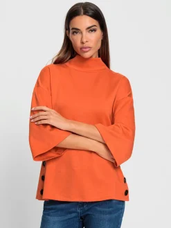 Rick Cardona Tenues De Détente|Pulls<Sweatshirt boutons contrastés élégants