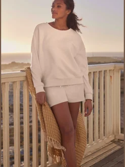 s.Oliver Tenues De Détente|Pulls<Sweatshirt en qualité côtelée