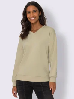 Best Connection Tenues De Détente|Pulls<Sweatshirt encolure en v chevauchante