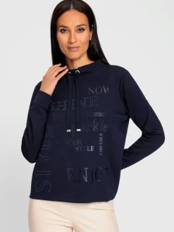 Rick Cardona Tenues De Détente|Pulls<Sweatshirt imprimé avec pierres brillantes fantaisie